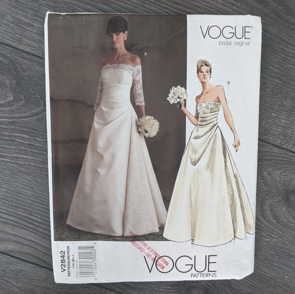 Vogue V2842 Wedding Dress Sewing Pattern Size 6 8 10 - Picture 8 of 10